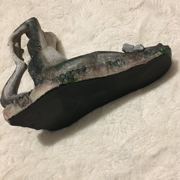 'Welcome' Yoga Frog + Butterflies Garden Statue - Picture 6 of 11